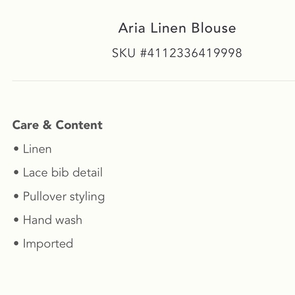 ANTHROPOLOGIE Deletta Linen Top with Lace - Picture 2 of 11